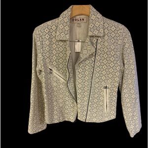 NWT Dolan Crochet Moto Jacket